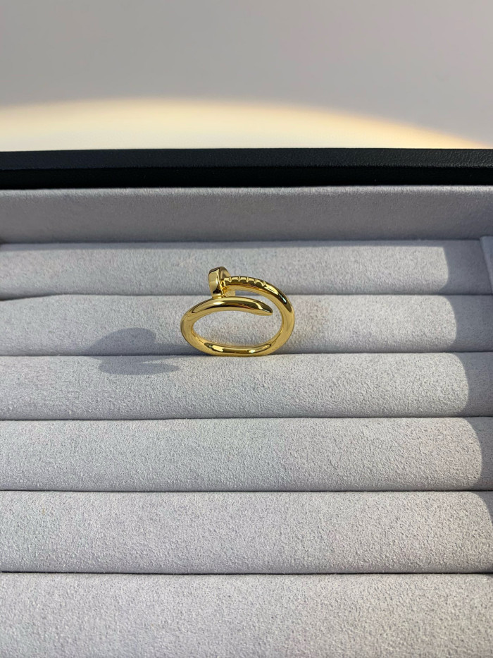 NIGO Cartier Juste un Clou Men's and Women's Nail Shape Gold Ring Jewelry #nigo72229