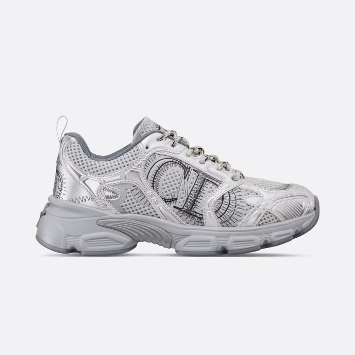 NIGO Dior Chrono Women's Colorblock Round Toe Mesh Fabric Lace-Up Sneakers Shoes #nigo72239