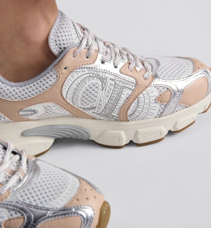 NIGO Dior Chrono Women's Colorblock Round Toe Mesh Fabric Lace-Up Sneakers Shoes #nigo72239