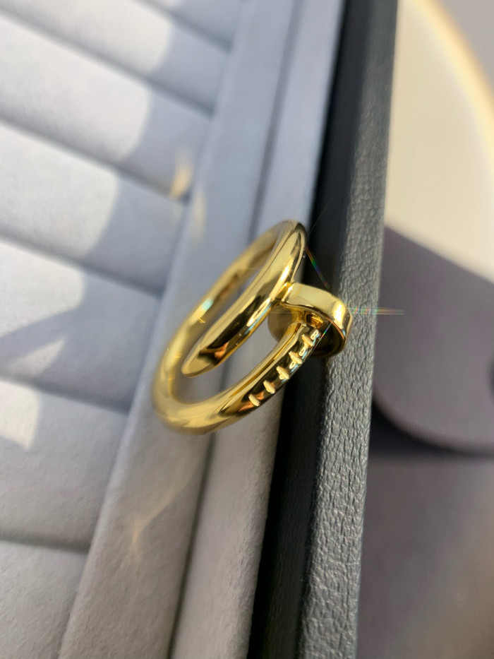 NIGO Cartier Juste un Clou Men's and Women's Nail Shape Gold Ring Jewelry #nigo72229