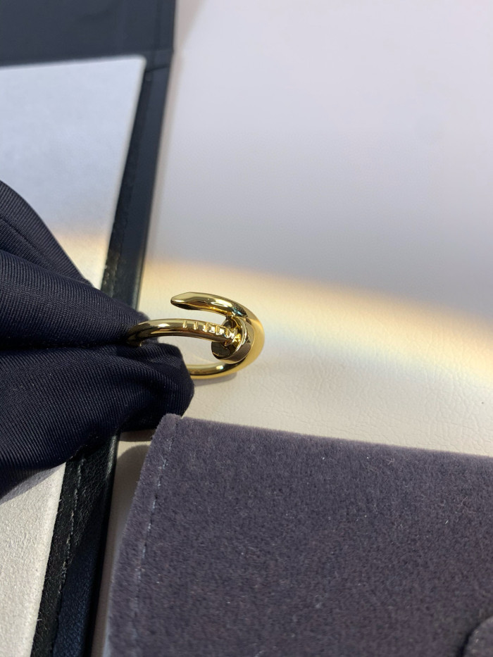 NIGO Cartier Juste un Clou Men's and Women's Nail Shape Gold Ring Jewelry #nigo72229