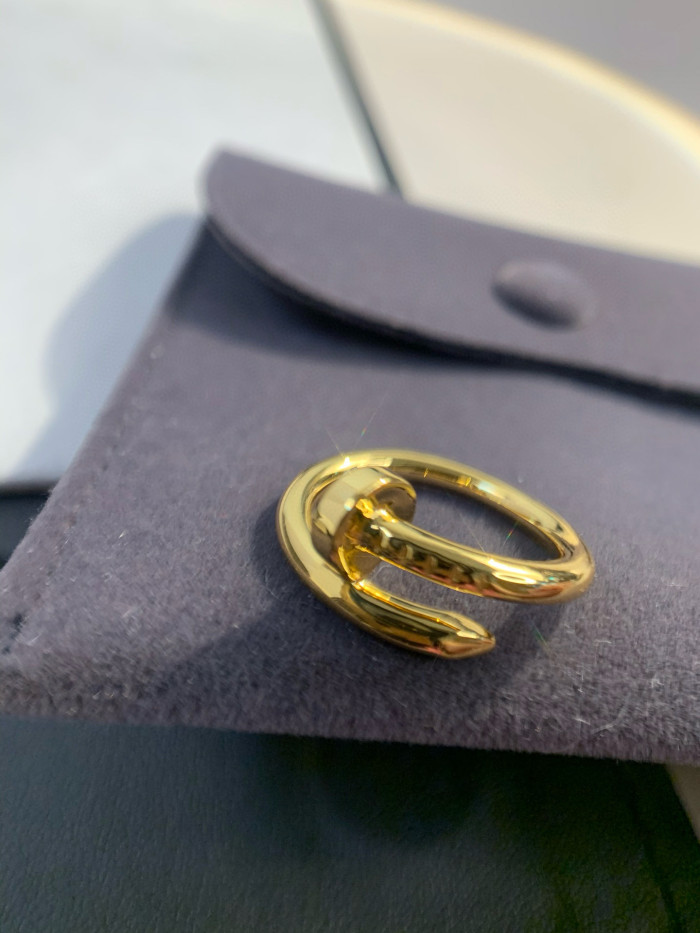 NIGO Cartier Juste un Clou Men's and Women's Nail Shape Gold Ring Jewelry #nigo72229