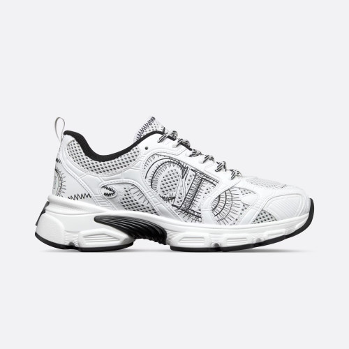 NIGO Dior Chrono Women's Colorblock Round Toe Mesh Fabric Lace-Up Sneakers Shoes #nigo72239