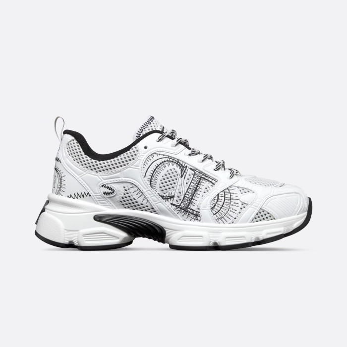 NIGO Dior Chrono Women's Colorblock Round Toe Mesh Fabric Lace-Up Sneakers Shoes #nigo72239