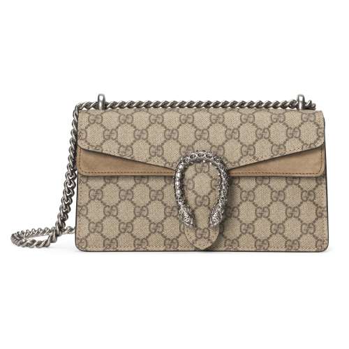 NIGO Gucci Dionysus Series GG Small Shoulder Bag Tiger Head Buckle Canvas Patchwork Leather Crossbody Shoulder Bag Bags  #nigo71333
