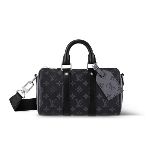 NIGO Louis Vuitton Men's  Keepall Bandoulière 25 Classic Old Flower Adjustable Removable Strap Leather Shoulder Crossbody Handbag Bag Bags #nigo72243
