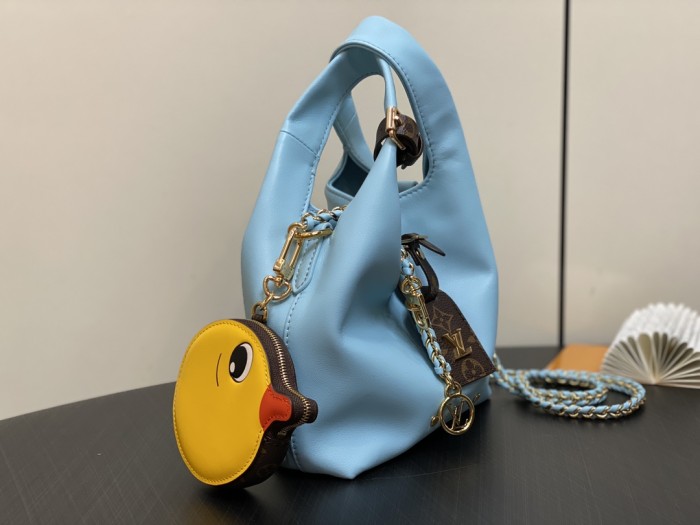 NIGO Louis Vuitton x Sun Yitian Atlantis BB H27 Women Duckling Pendant Solid Color Napa Lambskin Shoulder Handbag Bag Bags #nigo72252