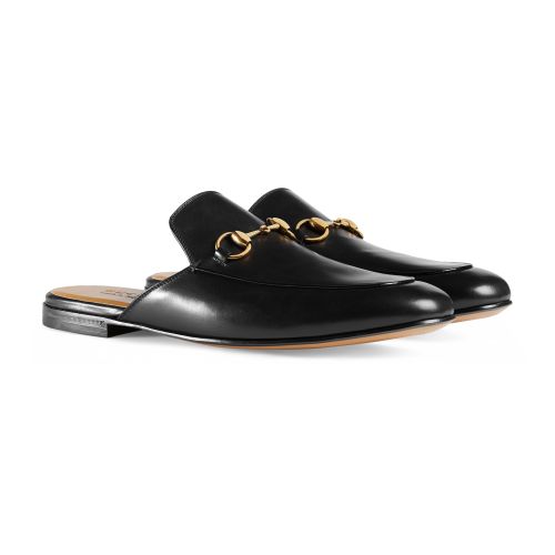 NIGO Gucci Men's Spring/summer Princetown Collection Logo Horse Buckle Slippers Leather Round Toe Flat Bottomed Casual Shoes #nigo71334