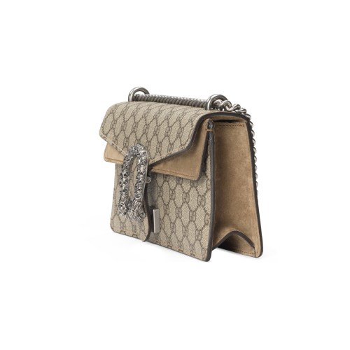 NIGO Gucci Dionysus Series GG Small Shoulder Bag Tiger Head Buckle Canvas Patchwork Leather Crossbody Shoulder Bag Bags  #nigo71333