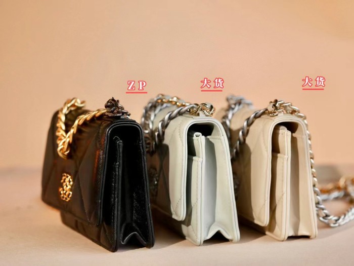 NIGO Chanel 19BagWOC Women's Lambskin Mini Mouth Cover Bag Chain Shoulder Bags #nigo72254