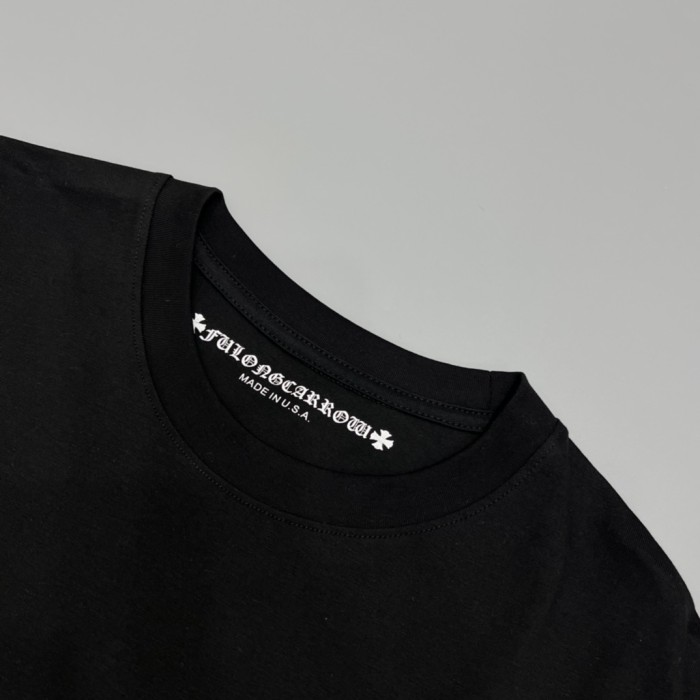 NIGO Chrome Hearts Men's and Women's Summer Neckline Sanskrit Letter Round Neck Cotton Short Sleeve T-shirt #nigo72261