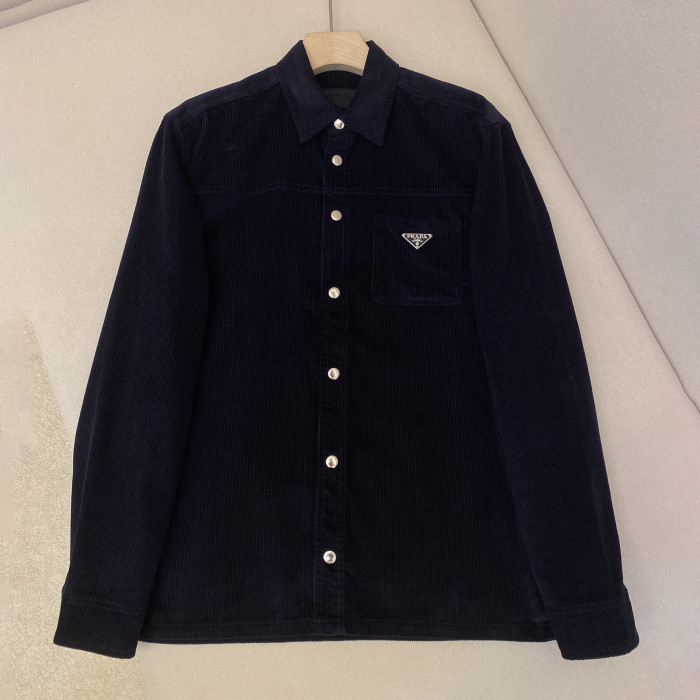 NIGO Prada Men's Spring and Autumn Solid Color Corduroy Single Breasted Lapel Long Sleeve Jacket Pants Set Suit #nigo72275