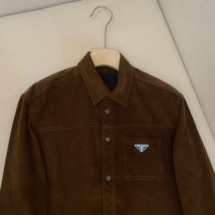 NIGO Prada Men's Spring and Autumn Solid Color Corduroy Single Breasted Lapel Long Sleeve Jacket Pants Set Suit #nigo72275