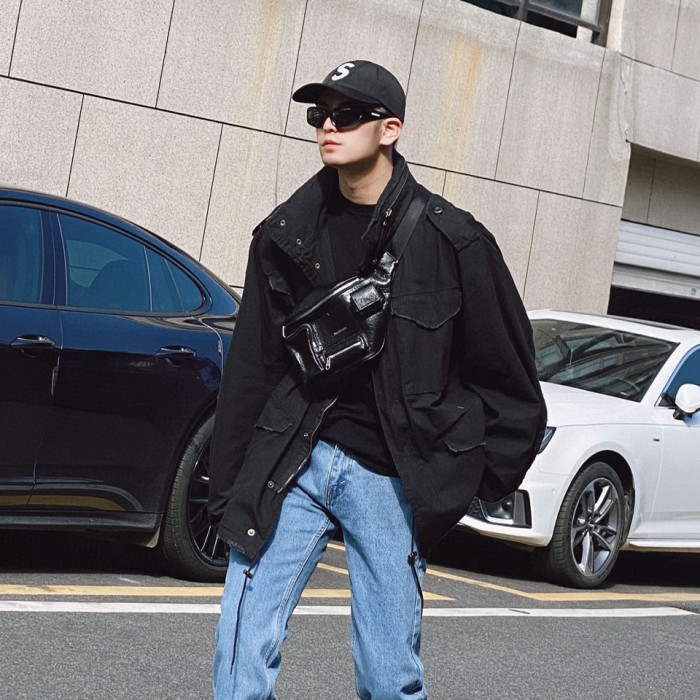 NIGO Balenciaga Men's Spring And Autumn Multi-Pocket Zipper Cotton Solid Color Loose Hooded Coat Jacket Ngvp #nigo8687