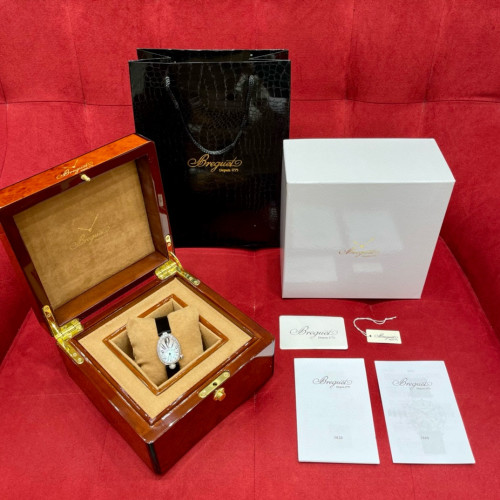 NIGO Breguet Reine De Naples Automatic Mechanical Movement Women's Watch Diamond Black Strap Luxury Watches  #nigo71337