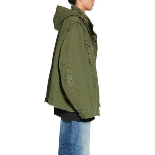 NIGO Balenciaga Men's Spring And Autumn Multi-Pocket Zipper Cotton Solid Color Loose Hooded Coat Jacket Ngvp #nigo8687