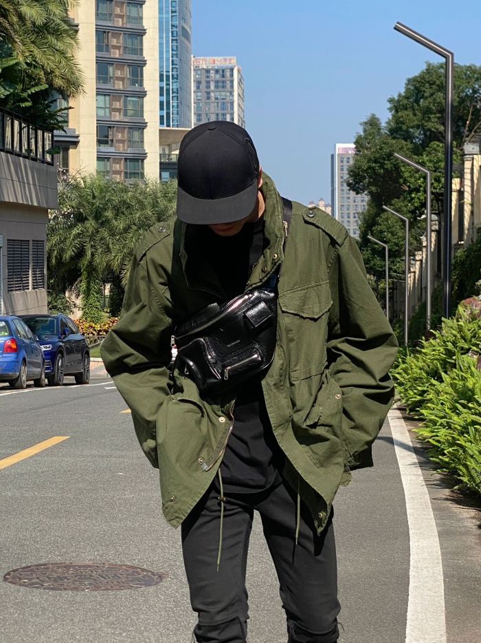 NIGO Balenciaga Men's Spring And Autumn Multi-Pocket Zipper Cotton Solid Color Loose Hooded Coat Jacket Ngvp #nigo8687