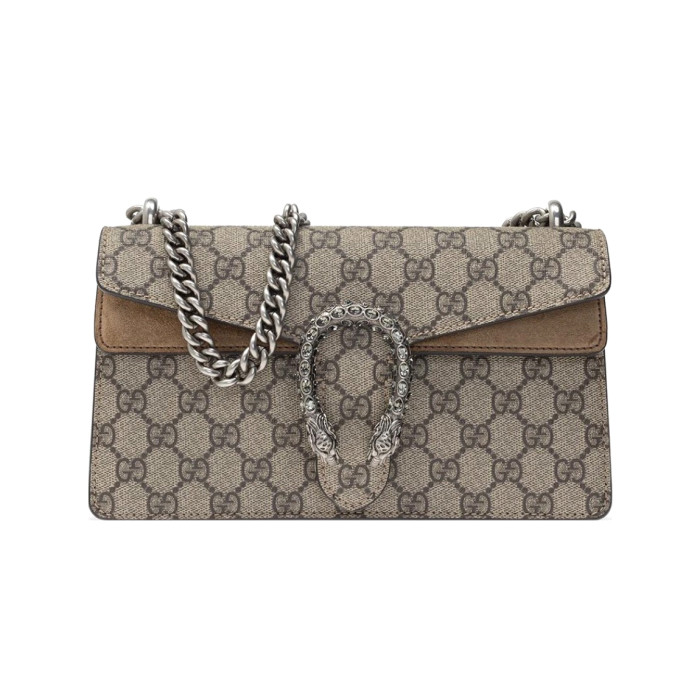 NIGO Gucci Women's Tiger Drill Buckle Double G Old Flower Full Print Canvas Patchwork Leather Flap Shoulder Crossbody Bag Bags #nigo72312