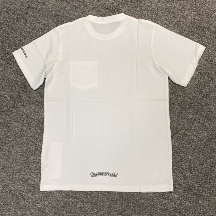 NIGO Chrome Hearts Men's and Women's Summer Neckline Sanskrit Letter Round Neck Cotton Short Sleeve T-shirt #nigo72329