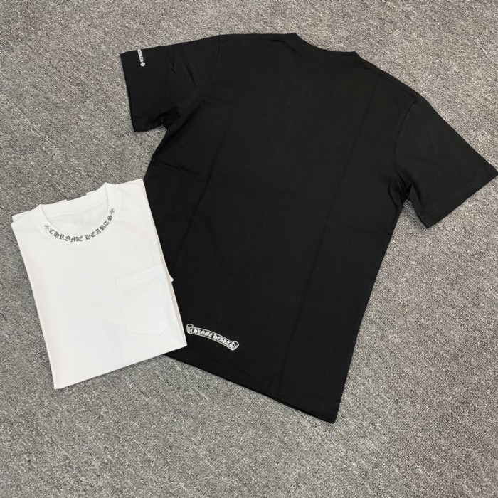 NIGO Chrome Hearts Men's and Women's Summer Neckline Sanskrit Letter Round Neck Cotton Short Sleeve T-shirt #nigo72329