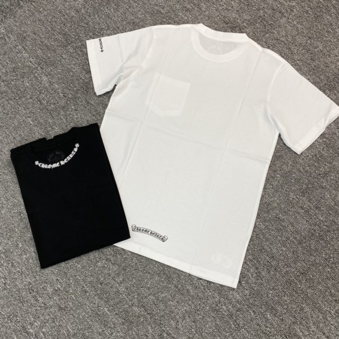 NIGO Chrome Hearts Men's and Women's Summer Neckline Sanskrit Letter Round Neck Cotton Short Sleeve T-shirt #nigo72329