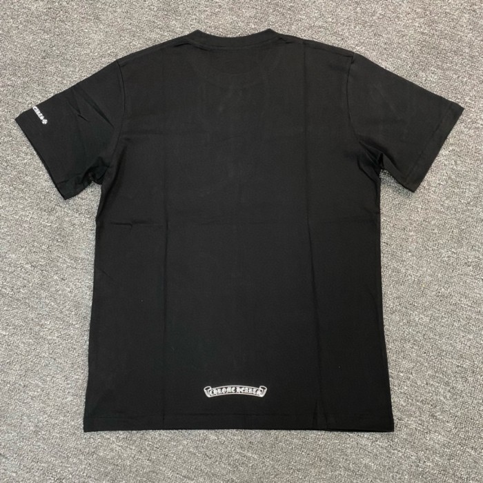 NIGO Chrome Hearts Men's and Women's Summer Neckline Sanskrit Letter Round Neck Cotton Short Sleeve T-shirt #nigo72329