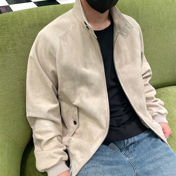 NIGO Prada Mens Suede Bomber Jacket Spring And Autumn Classic Solid Color Fashion Casual Fitted Jacket Coat Ngvp #nigo8761