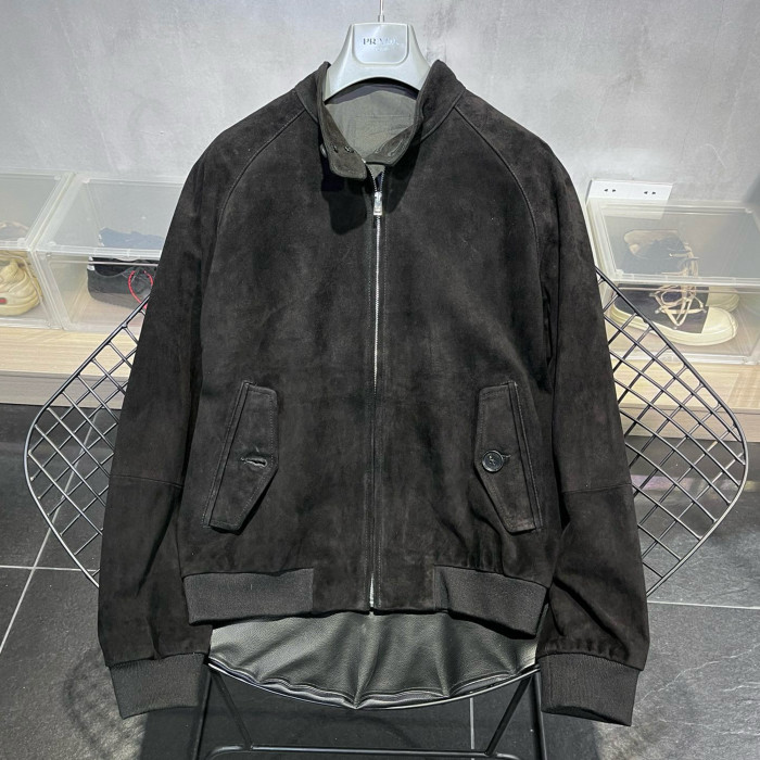 NIGO Prada Mens Suede Bomber Jacket Spring And Autumn Classic Solid Color Fashion Casual Fitted Jacket Coat Ngvp #nigo8761