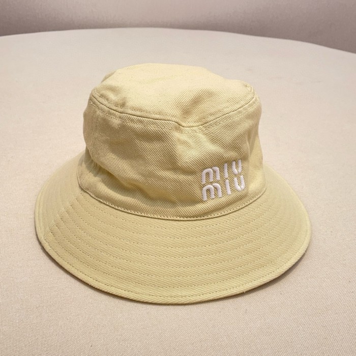 NIGO MiuMiu Men's and Women's Solid Color Embroidered Letter Printed Fisherman's Hat Cap #nigo72347