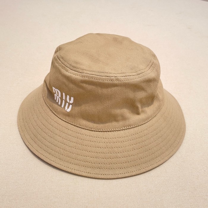 NIGO MiuMiu Men's and Women's Solid Color Embroidered Letter Printed Fisherman's Hat Cap #nigo72347