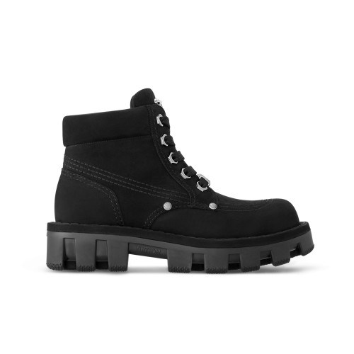 NIGO Louis Vuitton Men's and Women's Solid Color Suede Leather Lace Up Short Martin Boots Shoes #nigo72351