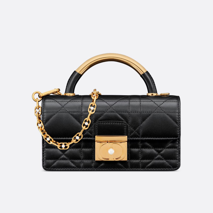 NIGO Dior Ange Women's Adjustable Shoulder Strap CD Chain Flap Closure Cowhide Leather Single Shoulder Crossbody Handbag Bag Bags #nigo72343