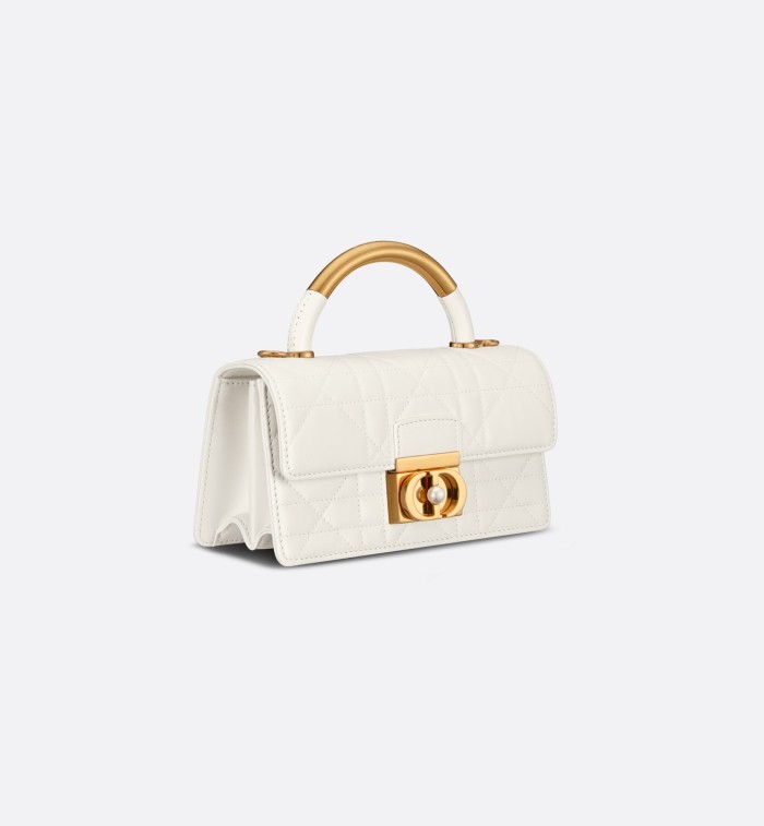 NIGO Dior Ange Women's Adjustable Shoulder Strap CD Chain Flap Closure Cowhide Leather Single Shoulder Crossbody Handbag Bag Bags #nigo72343