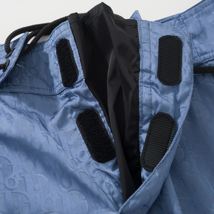 NIGO Dior Men's Summer Solid Color Logo Monogram Full Print Drawstring Tie Polyester Shorts Pants #nigo72363
