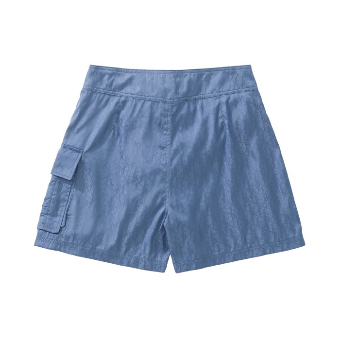NIGO Dior Men's Summer Solid Color Logo Monogram Full Print Drawstring Tie Polyester Shorts Pants #nigo72363