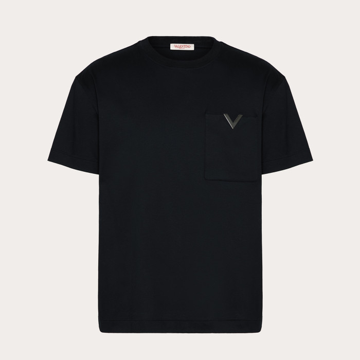 NIGO Valentino Men's Spring Summer Cotton Short Sleeve Fashion Casual Pocket Solid Color Simple T-Shirt Ngvp#nigo8768