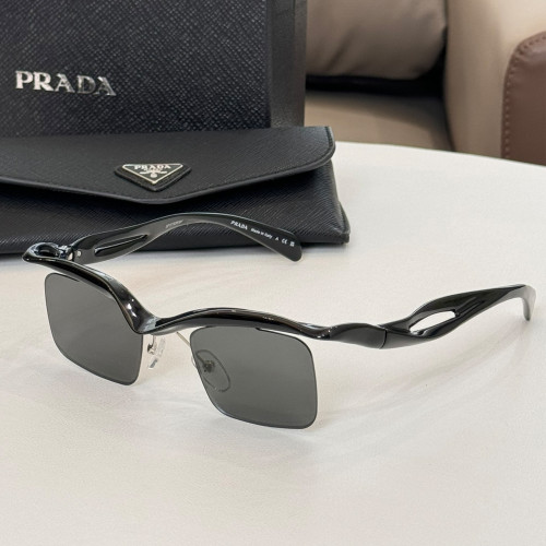 NIGO Prada Women's Men's Sunglasses Retro Funky Dazzling High Street Black Square Frame Eyewear #nigo71351