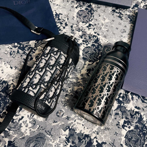 NIGO Dior Women's Men's and Women's Old Flower Print Pattern with Shoulder Strap Grained Cowhide and Stainless Steel Kettle Shoulder Crossbody Bag Bags #nigo72374