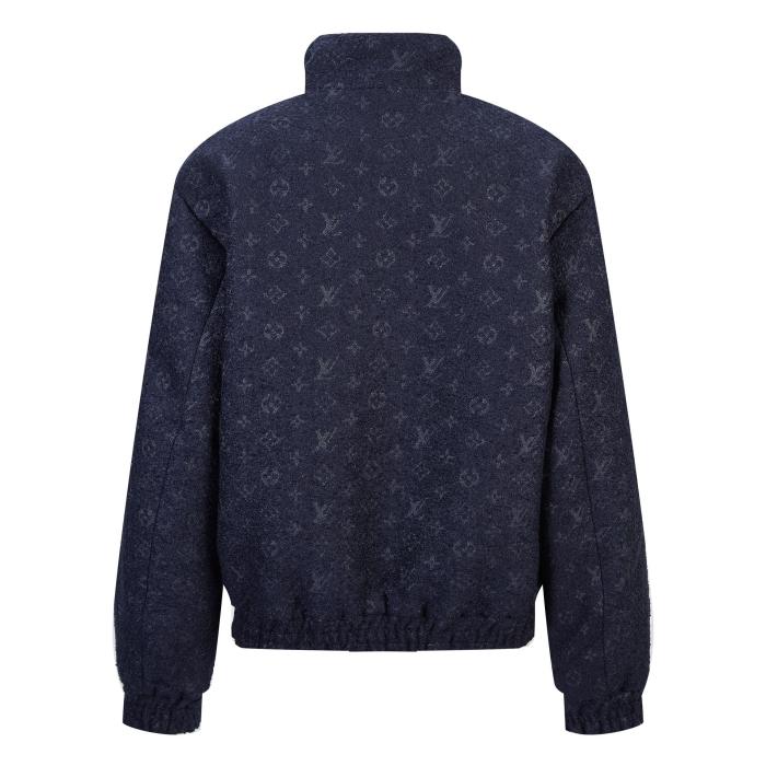 NIGO Louis Vuitton Men's Spring and Autumn Logo Full Print High Collar Wool Long Sleeve Jacket #nigo72412