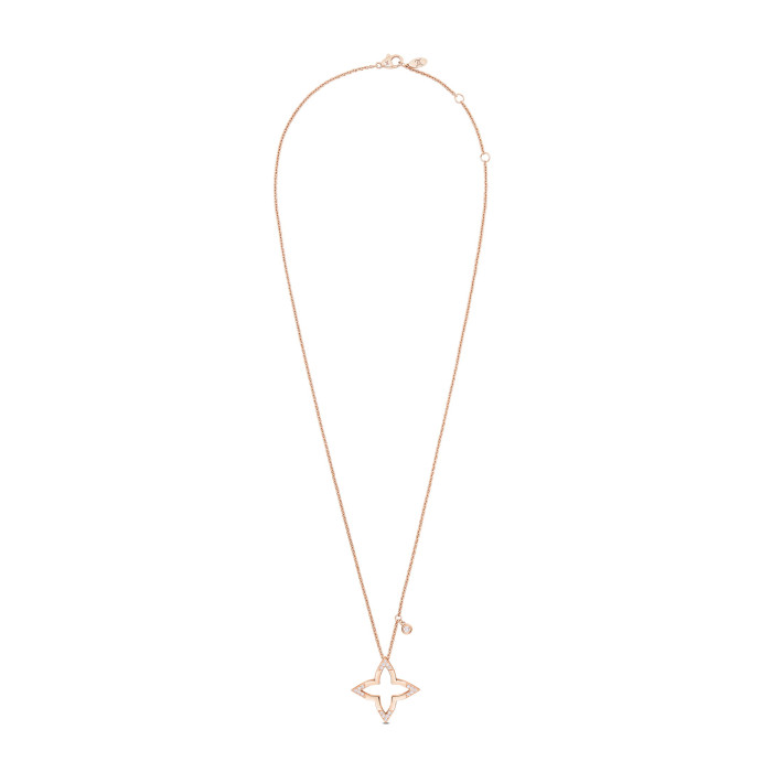 NIGO Louis Vuitton OMBRE BLOSSOM Women's Star Silhouette Diamond Set Solid Color Necklace Jewelry #nigo72399