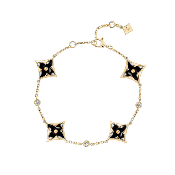 NIGO Louis Vuitton COLOR BLOSSOM BB MULTI-MOTIFS Women's Shell Diamond Set Bracelet Jewelry #nigo72411