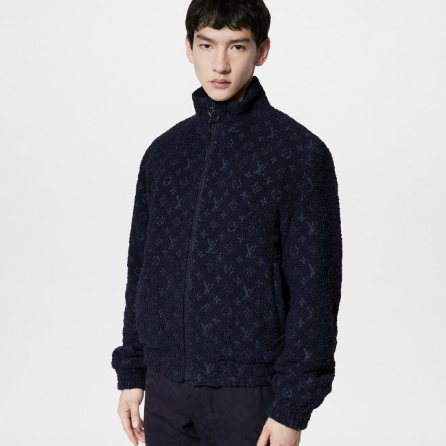 NIGO Louis Vuitton Men's Spring and Autumn Logo Full Print High Collar Wool Long Sleeve Jacket #nigo72412