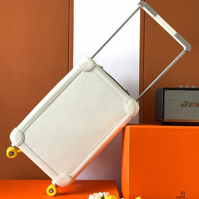 NIGO Hermes R.M.S Aluminum Material Fashion Simple Pure Color Luxury Temperament Luggage Boarding Box Cowhide Suitcase Bags H087171CMAA Ngvp #nigo8777