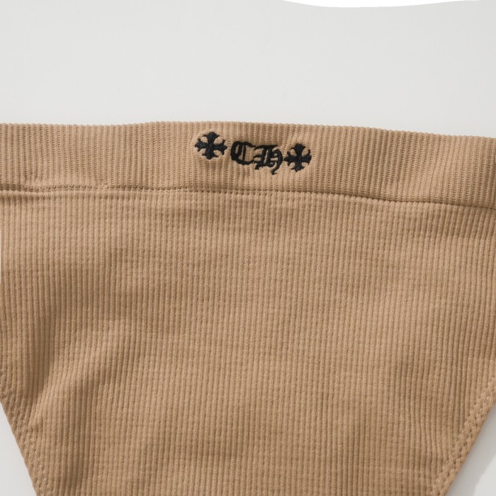 NIGO Chrome Hearts Women's Summer Solid Color Knit Sports Underwear Set #nigo72444