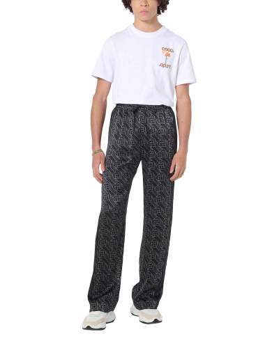 NIGO Casablanca Men's Spring And Fall Solid Color Heart Full Print Lapel Long-Sleeved Silk Loose Shirt Casual Elastic Waist Straight Pants Ngvp #nigo8827