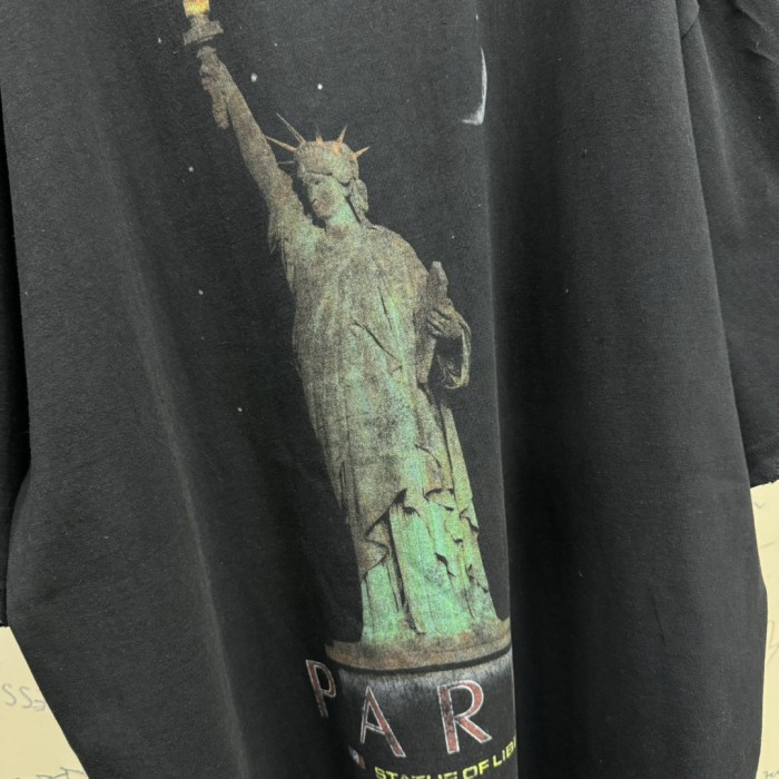 NIGO Balenciaga Men's Spring/summer Statue Of Liberty Solid Color Retro Loose Casual Plain Knitted Large Silhouette Short Sleeved T-shirt #nigo72447