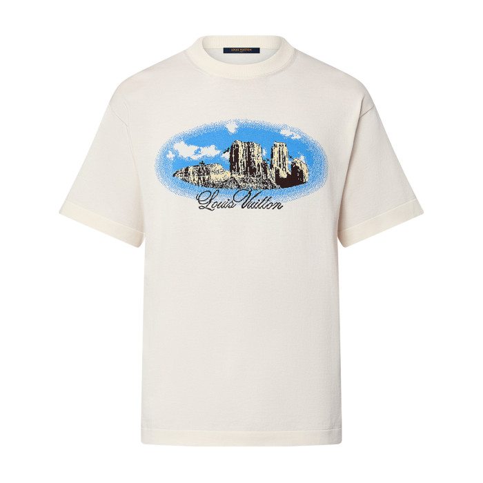 NIGO Louis Vuitton Men's Summer Monogram Printed White Round Neck Cotton Short Sleeve T-Shirt #nigo72455
