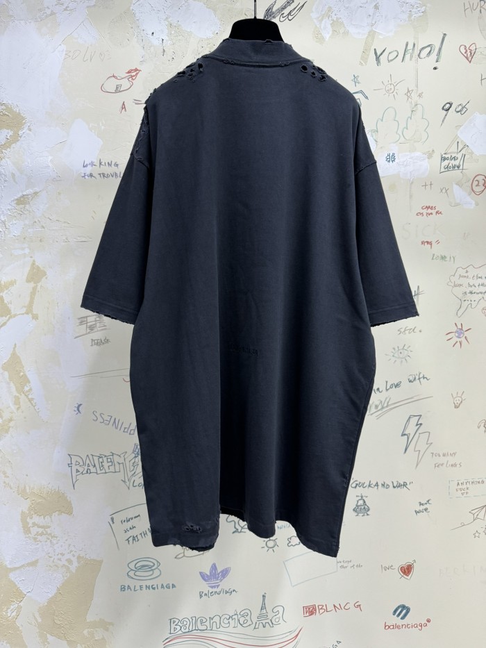 NIGO Balenciaga Men's Spring/summer Statue Of Liberty Solid Color Retro Loose Casual Plain Knitted Large Silhouette Short Sleeved T-shirt #nigo72447