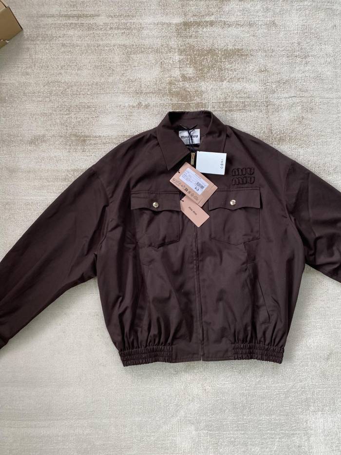 NIGO MiuMiu Men's And Women's Spring And Fall Letters Logo Embroidery Lapel Zipper Long Sleeved Jacket #nigo72451