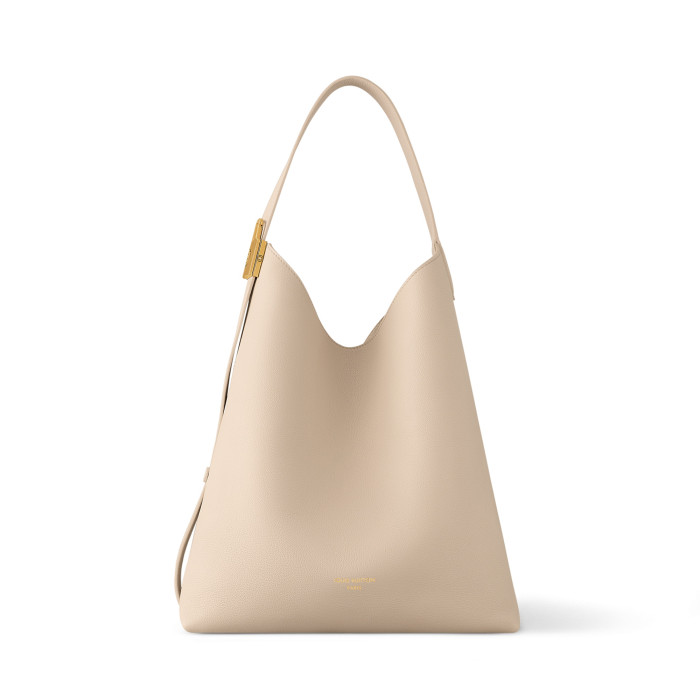 NIGO Louis Vuitton Low Key Hobo Women's Solid Color Adjustable Shoulder Strap Leather Tote Shoulder Bag Bags #nigo72473